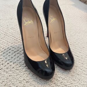 Christian Louboutin Glossy Black Heels